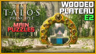 THE TALOS PRINCIPLE 2  Wooded Plateau East 2 E2 📕 Main Puzzle Guide  PCConsole Gameplay [upl. by Joanne]