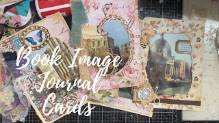 Journal Cards using Book Pages and Scraps [upl. by Bogie]