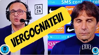 DICHIARAZIONI VERGOGNOSE A DAZN MARELLI E CONTE FANNNO PASSARE COME INESISTENTE UN RIGORE NETTO [upl. by Mandler218]