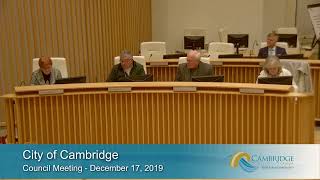 City of Cambridge City Council  December 17 2019 [upl. by Noramac]