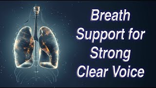 Breath Support for Strong Clear Voice Diaphragm Breathing and Exercises Voice Therapy [upl. by Avron]