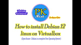 How to install Debian 12 linux on Virtualbox [upl. by Massingill]