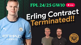 FPL GW10 PREVIEW  JUMP TO 55k  HAALAND BINNED  FPL ARMBAND [upl. by Nage]