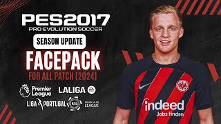 PES 2017  New Mini FacePacK For All Patch  UPDATE 2024  Download [upl. by Cherilyn]