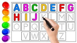 How to write letters for children  Teaching writing ABC for Preschool Alphabet for kids [upl. by Idrahs]