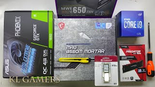 RGB Gaming PC Build Benchmark intel Core i9 10900 msi MAG B560M MORTAR ASUS GTX1650 PHOENIX [upl. by Azenav991]