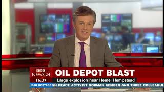 Buncefield Oil Depot Disaster  BBC News 24  11122005  0430pm [upl. by Annailuj]