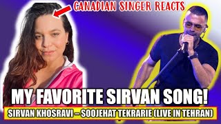 MUST WATCH INCREDIBLE LIVE PERFORMANCE REACTION  Sirvan Khosravi Reaction  Soojehat Tekrarie [upl. by Shipley585]