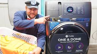 The Best Washer Dryer EVER The Ultimate GE 2in1washer Dryer Combo Test amp Review [upl. by Crabb175]