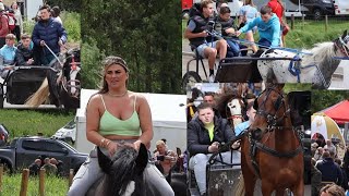 Cold Morning Ride Appleby Horse Fair Horses on Carriage Cart Cabalgata Caballos [upl. by Diehl]