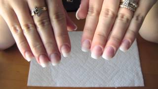 Adding length to your natural nail using tip extensions and gel polish [upl. by Hakan916]