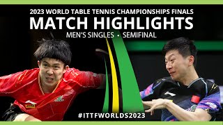 Ma Long vs Wang Chuqin  MS SF  2023 ITTF World Table Tennis Championships Finals [upl. by Romilda]