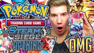 OMG VIELE SHINY POKEMON  POKÉMON Steam Siege Booster Opening [upl. by Berri]