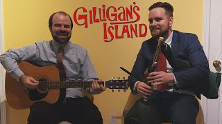 Gilligans Island  Drunken Sailor  Uilleann Bagpipes and Guitar 416 Pipes [upl. by Ecnarual]