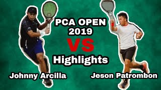 Johnny Arcilla vs Jeson Patrombon Full highlights PCA Open 2019 [upl. by Attenol596]