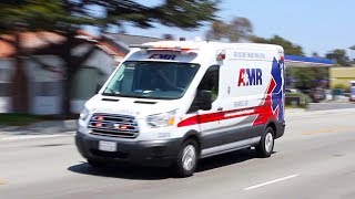 SCFD E3113 and AMR Ambulance Responding with Epic Manual Horn [upl. by Marb]