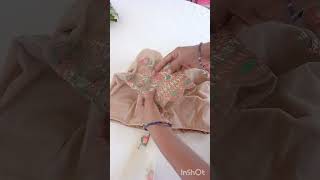 How to stritch boatneck blouse with front open blousedesign fashion ytshortsindia viralvideo [upl. by Llecrup]