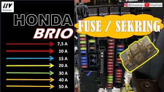 FUSE  SEKRING HONDA BRIO SATYA 2021 POSISI SEKRING YANG SERING DIGUNAKAN [upl. by Lhadnek]