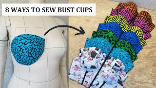 8 Ways on how to sew bust cups for corsets or bustiers BEGINNERS GUIDE [upl. by Imogene127]