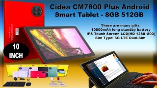 Cidea CM7800 Plus Android Smart Tablet  8GB 512GB [upl. by Janik]