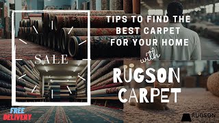 Tips for Choosing the Perfect Carpet for Your Home with Rugson Carpet [upl. by Marpet]