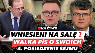 AWANTURA W SEJMIE – WĄSIK I KAMIŃSKI WNISIENI NA SALĘ❓4 POSIEDZENIE SEJMU NA ŻYWO [upl. by Modeste380]