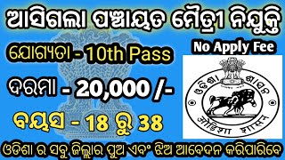 Odisha Panchayat Nijukti 2024Odisha Block Level Govt job vacancyOdisha Govt Job Vacancy 2024 [upl. by Panta38]