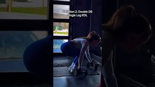 HAMSTRING STABILITY SERIES Pt 1 DB Single Leg RDL stabilitytraining rehabilitation gymmotivation [upl. by Brey]