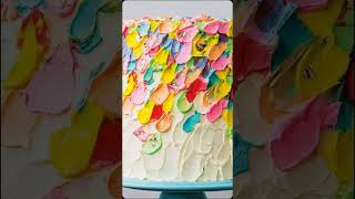 Buttercream cake buttercream buttercreamcakes flowercake decoration cake youtubeshorts video [upl. by Atteiluj]