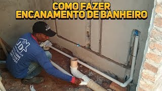 ENCANAMENTO DE BANHEIRO ÁGUA QUENTE E ÁGUA FRIA HIDRÁULICA DE BANHEIRO EM PPR [upl. by Youlton]