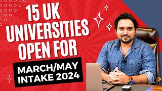 MarchMay Intake 2024 Open  15 Universities List  Studify UK USA CANADA [upl. by Huntington]