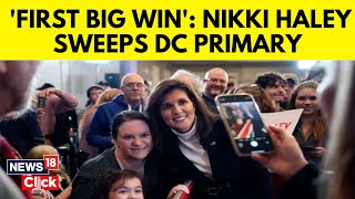 Nikki Haley News  Nikki Haley Secures First Victory Of Primary With Washington DC Win  N18V [upl. by Nagear]