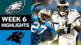 Eagles vs Panthers  NFL Week 6 Game Highlights [upl. by Ydnerb593]