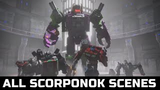 Transformers War For Cybertron Earthrise2021 All Scorponok Scenes HD [upl. by Bevvy]