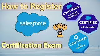 How to Register Salesforce Certification Exam  How to give Salesforce Certification Exam🔥 [upl. by Allimac339]