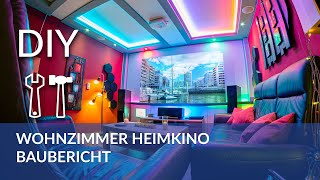 Wohnzimmer zum Heimkino umbauen  Baubericht mit Tipps [upl. by Boy]