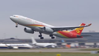 Hainan Airlines A330 returning to Beijing [upl. by Namajneb876]