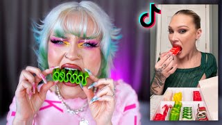 Trying viral Tik Tok candy that destroys my teeth [upl. by Gina689]