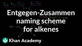 EntgegenZusammen naming scheme for alkenes examples  Organic chemistry  Khan Academy [upl. by Ydroj430]