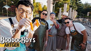 Japanese Pasta Vs Mongolian Tsuivan Cooking Culture Exchange ARTGER in JAPAN  Boodog Boys [upl. by Vilma959]