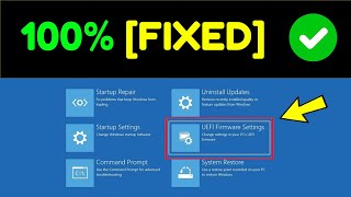 How to Fix UEFI Firmware Settings Missing on Windows 1110  How To Solve uefi Option Not Found [upl. by Anauqes]