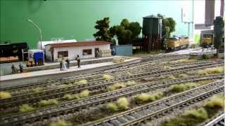 Small HO scale train layout [upl. by Oranneg]