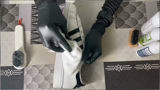 The Easiest Way to Clean Your White Adidas Shoes Like a Pro cleaninghacks whiteshoes adidas [upl. by Erlene]