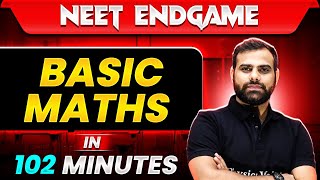 BASIC MATHS in 102 Minutes  NEET 2024 [upl. by Yregerg]