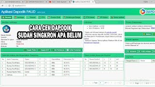 Cara mengetahui dapodik kita sudah singkron atau belum [upl. by Haneekas]