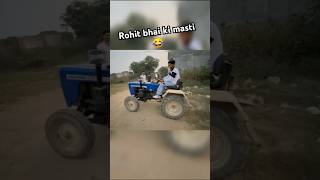 Rohit bhai ki masti😂 nishudeshwal rohitdeshwal modifiedtractor tractorstunt shorts viralvideo [upl. by Besnard443]