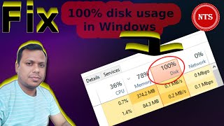 How to Fix 100 Disk Usage in Windows  100 DISK Usage Windows 11  SOLVED  2024 [upl. by Hamrah]