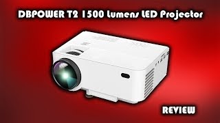 DBPOWER T2 1500 Lumens LED Projector Review [upl. by Zsa]