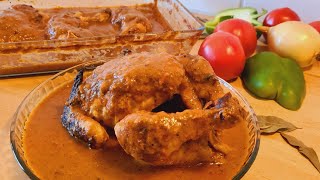 POLLO GUISADOHORNEADO SALVADOREÑO  RECETA TRADICIONAL [upl. by Tatianna]