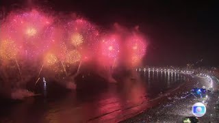 Fogos Réveillon Copacabana 20222023 Rio Brazil Fireworks New Years Eve HD [upl. by Ulysses107]